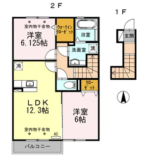 フェリーチェ本町【2階】の間取り