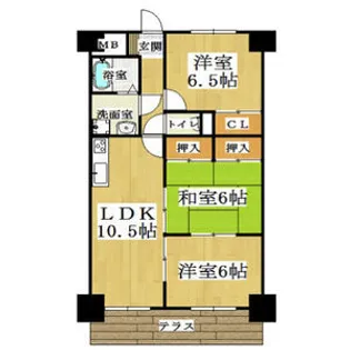 グレースマンション藤【6階】の間取り