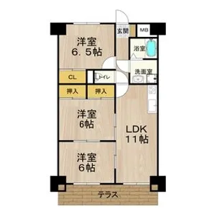 グレースマンション藤【302号室】の間取り