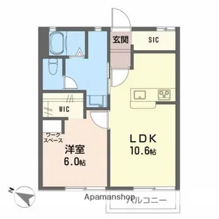 タウニーラポール【1階】の間取り