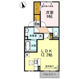 モエム【1階】の間取り