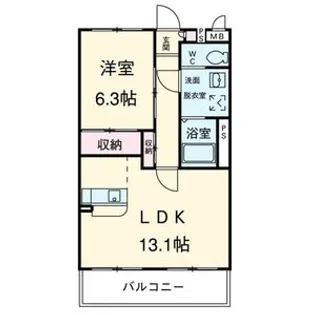 アルバクオーレA・B【3階】の間取り