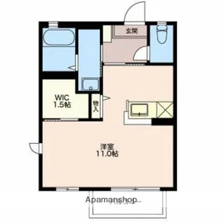 FEEL’S【B103号室】の間取り