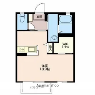 クリークバレー【B102号室】の間取り