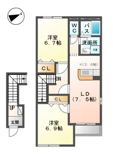 エクセルハイツ【2階】の間取り
