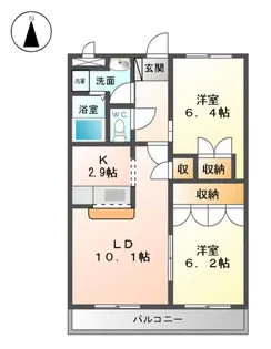 メゾン・ド・アンジュ A【2階】の間取り