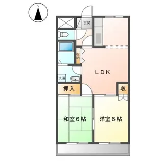 ロイヤルヒルズ21【2階】の間取り