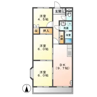 グレイスハウスK【2階】の間取り
