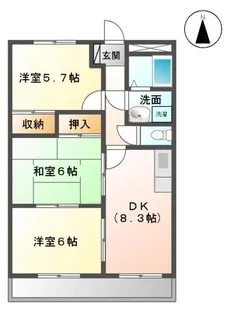 フェアーフィールド イン【2階】の間取り
