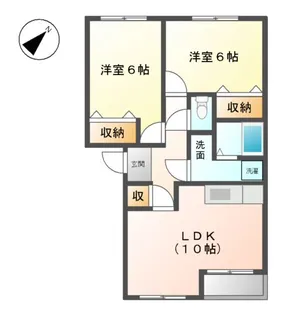メゾン・ド・ソレイユ【1階】の間取り