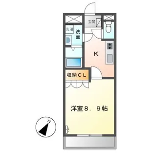 メゾン・ド・ローレライ B棟【1階】の間取り