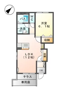 メゾン・ド・リアン【1階】の間取り