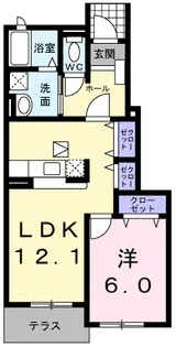 シャルマン・ヒル【1階】の間取り