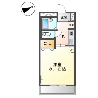 リヴィエールSHIZU【1階】の間取り