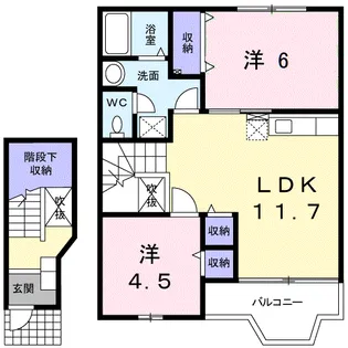 ノーブル・ハイムⅡ【2階】の間取り