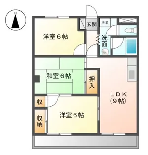 グランデールヒルズ【00307号室】の間取り