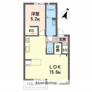 ヴィラグランデ繁松【C202号室】の間取り