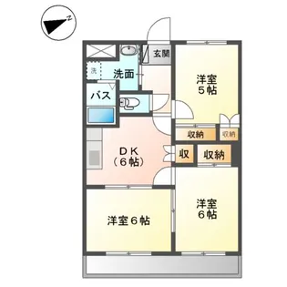 エスポワールG【2階】の間取り