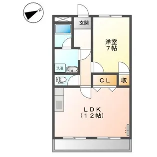 WEST5【00202号室】の間取り