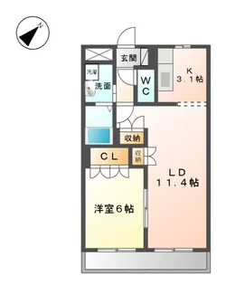 FLORIST【2階】の間取り