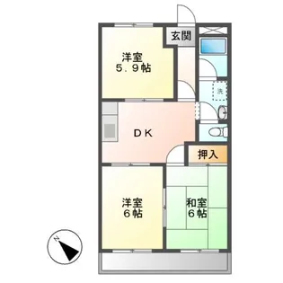 プレイスメゾン八光【2階】の間取り