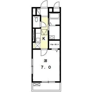 ブルーボンネット【2階】の間取り