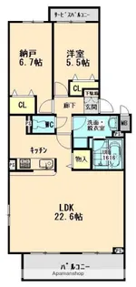 アビーロードⅠ【3階】の間取り