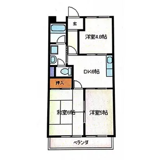 マンションギャラクシー【303号室号室】の間取り