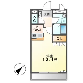 コンフォース西阿倉川【1階】の間取り