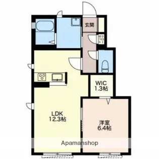 雪月花6番館【1階】の間取り