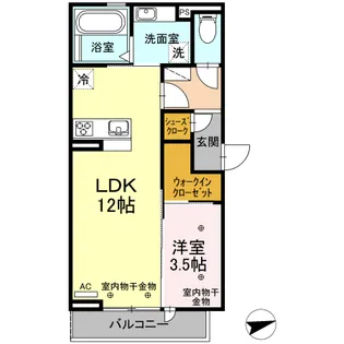 ボヌール江場【3階】の間取り