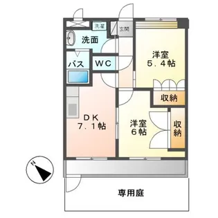 コーポ アイビー【1階】の間取り