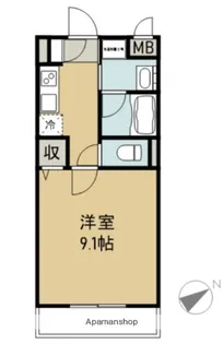 アンファン【2階】の間取り