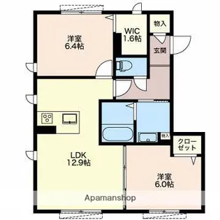 ミモア【2階】の間取り