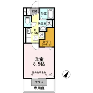 サクラーレ朝日【1階】の間取り