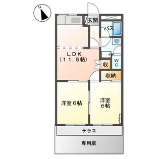 WISDOM【1階】の間取り