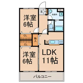 フェアリーテールマンション【305号室号室】の間取り