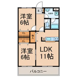 フェアリーテールマンション【105号室号室】の間取り