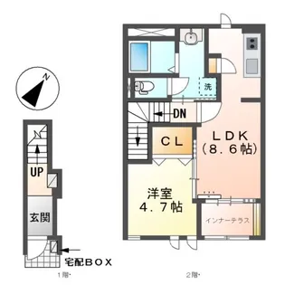 ライトハウス【2階】の間取り