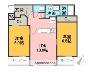 ルシール【2階】の間取り