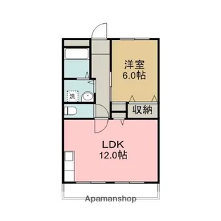 シバタコーポラス【3階】の間取り