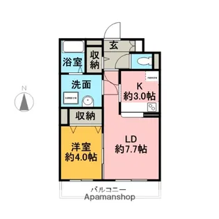 ファインⅡ【3階】の間取り