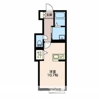 リオリエント益生【1階】の間取り
