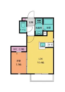 オアシス C【101号室号室】の間取り