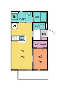 ユアメゾンソレイユ【201号室号室】の間取り