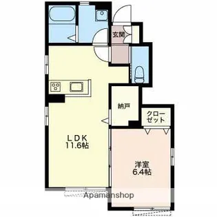 ルラーシュ【1階】の間取り