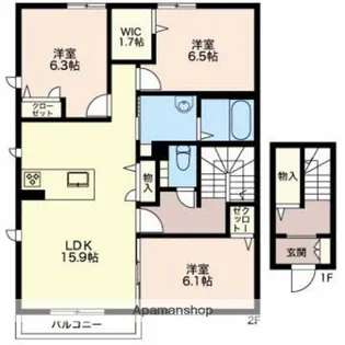 中野館【2階】の間取り