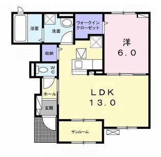 ショー・M【1階】の間取り