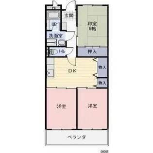 オーガイトKITAOKA A棟【3階】の間取り