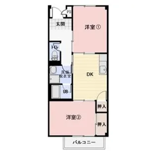 クレール三滝台【2階】の間取り